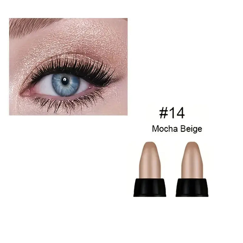 LustreLux 16 Colors Pearlescent Eyeliner Set Waterproof Long Lasting Glitter Eye Makeup