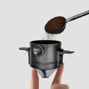 Collapsible Stainless Steel Coffee Dripper Portable Reusable Filter For Coffee And Tea