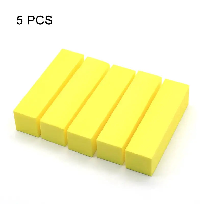 ElegantNail Pink Four Sided Cushioned Nail Buffer For Shaping Smoothing And Polishing Natural And Acrylic Nails