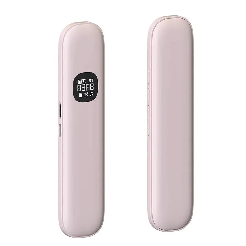 Under Pillow bone conduction Bluetooth speaker, pink; two slim units with LED display