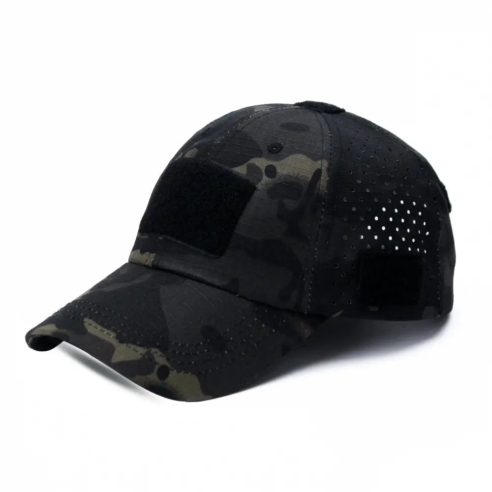 Mens Camouflage Baseball Cap Breathable Sun Protection Hat For Outdoor Sports Hunting Hiking Camping Beach Fishing
