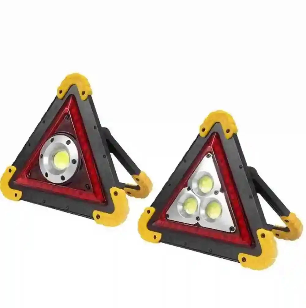 Emergency Safety Triangle With Red LED Warning Light For Car Breakdowns Multifunctional Stop Sign