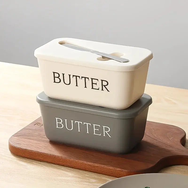 Home Essentials Butter Container With Knife Sealed Airtight Butter Box For Easy Slicing And Serving