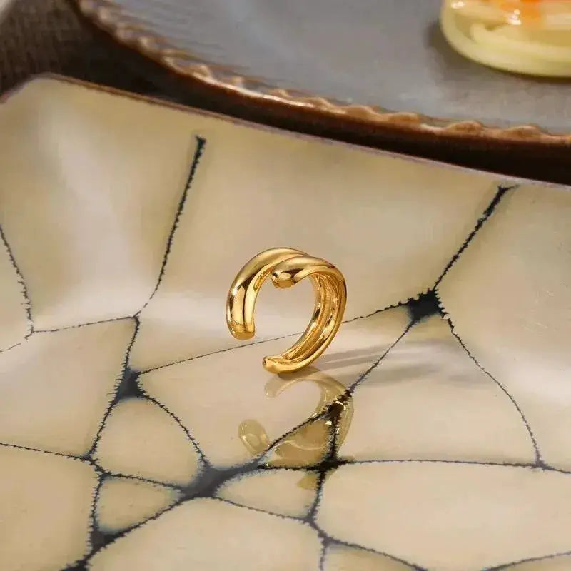 Gold Color Non Piercing Ear Cuff Earrings For Women Minimalist Daily Wear Trendy Gift 2026