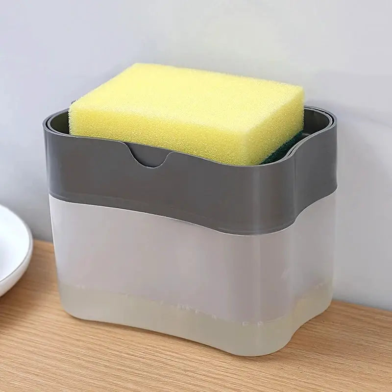 Pak Clean Portable Soap Dispenser For Kitchen Detergent Dispenses Exact Amount Directly Onto Sponge