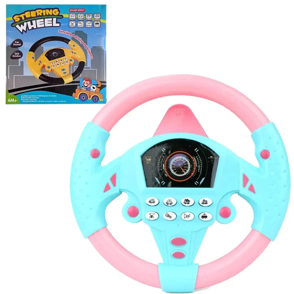Infant Shining Electric Simulation Steering Wheel Toy With Lights And Sounds For Early Educational Play