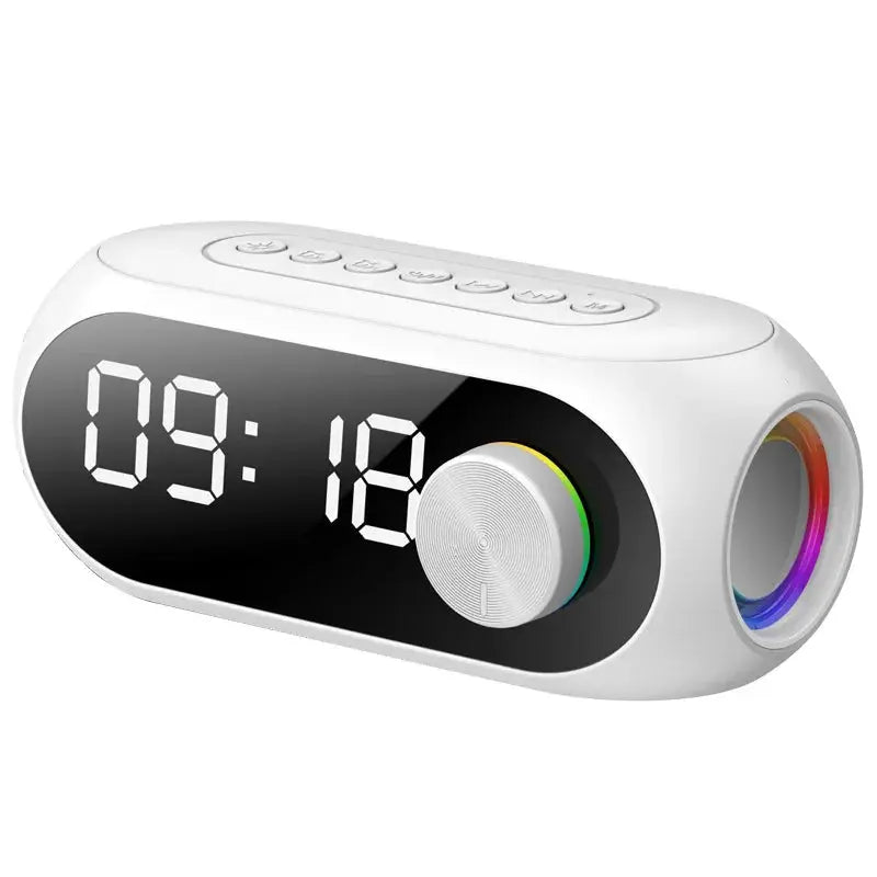 G-50 Bluetooth Alarm Clock Speaker With FM Radio TF Card Playback Dual Alarm Portable Subwoofer Lamp