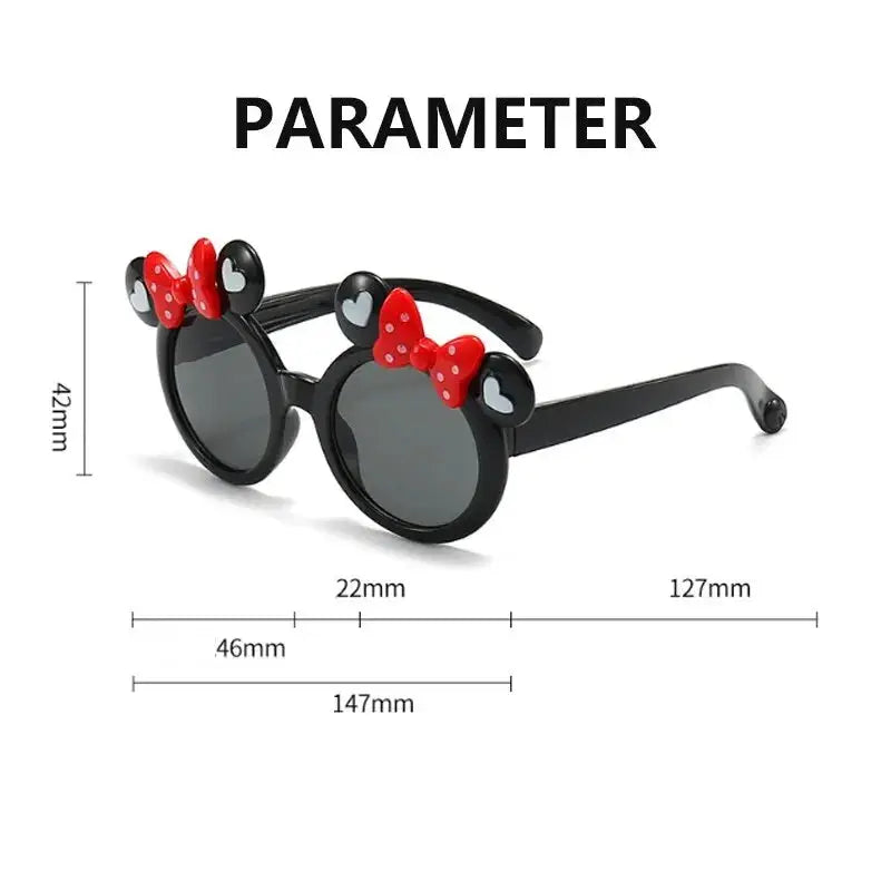 UV400 Cartoon Sunglasses For Kids Boys Girls Lightweight Plastic Frame Sun Protection Outdoor Shades