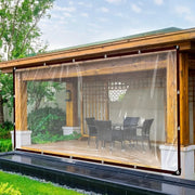 Clear Waterproof Tarp With Grommets For Patio Henhouse Porch Canopy Plant Camping Outdoor Covering