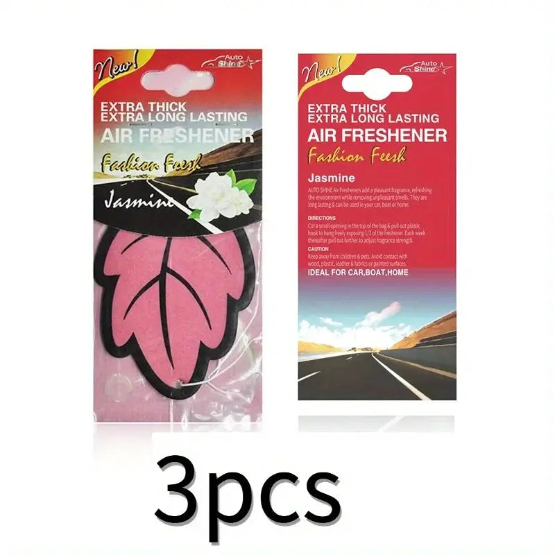 Leaf Shape Car Air Freshener Natural Scented Tea Paper Hanging Vanilla Perfume Fragrance For Auto Interior