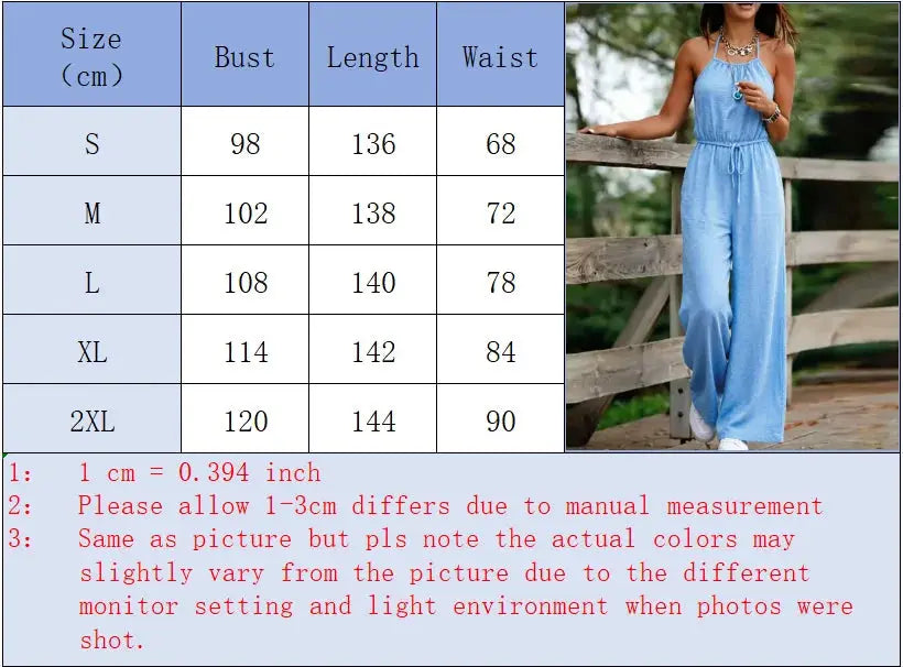 Women's sleeveless jumpsuit with suspenders in light blue by Simples Market, casual loose-fit with pockets