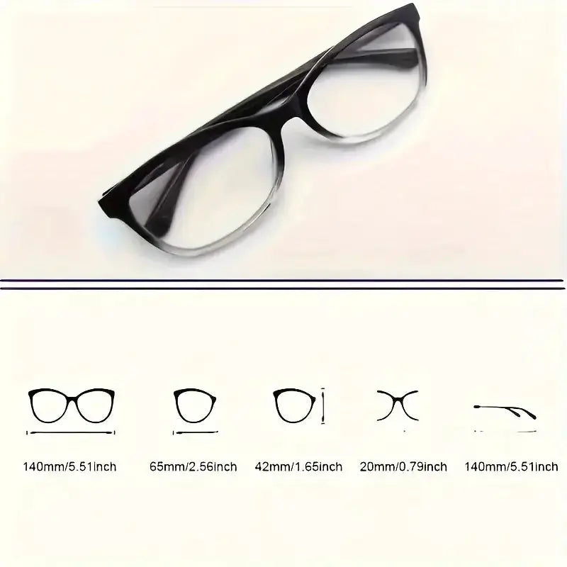 OptiFlex Auto Adjusting Multifocal Reading Glasses Unisex Square Bifocal Readers For Men And Women Comfort