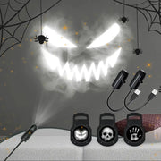 Simples Market Halloween USB projector light with 3 projection faces skull, teeth, hand for rotating spooky patterns
