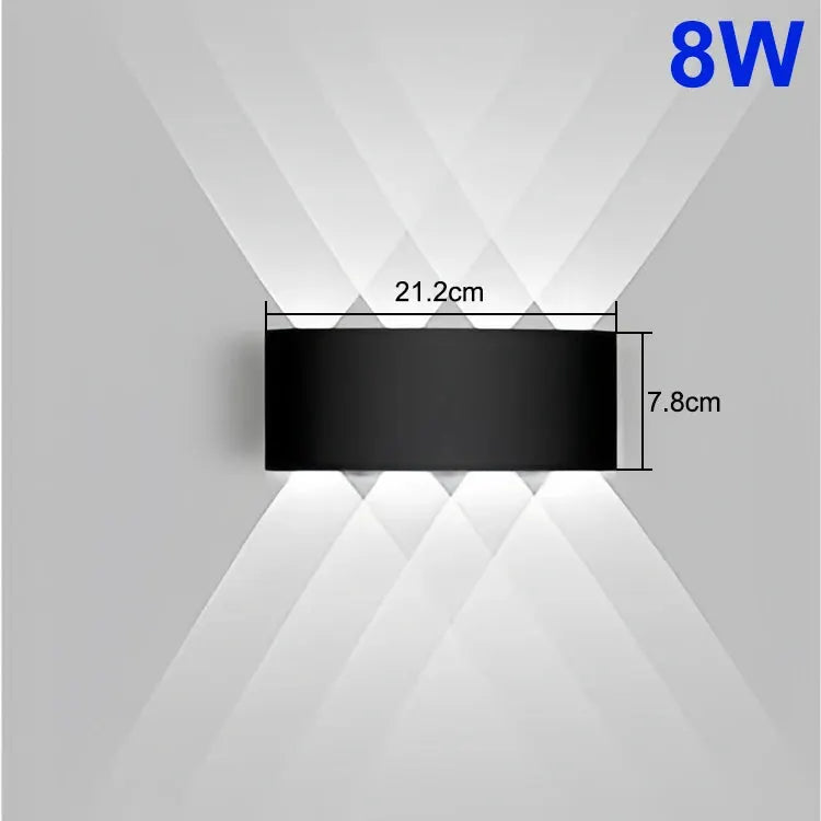 Up Down LED Lamp Waterproof Wall Light For Bedroom Living Room Corridor Balcony Indoor Outdoor Home Decor Lighting