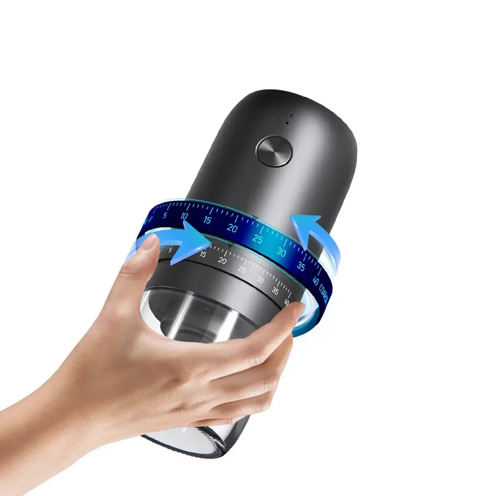 New Portable USB Electric Coffee Bean Grinder With 40 Grinding Settings Adjustable Mini Rechargeable Coffee Grinder
