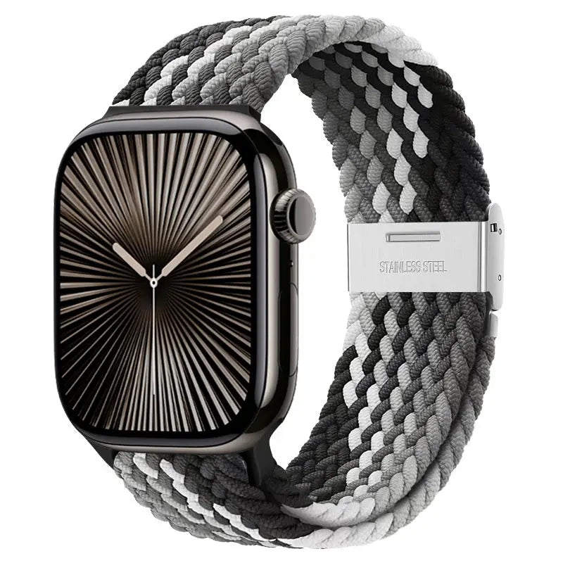 Strap For Apple watch band 46mm 45mm 44mm 49mm 40mm 41mm 42mm Braided loop correa bracelet iWatch series 10 8 9 7 5 2030
