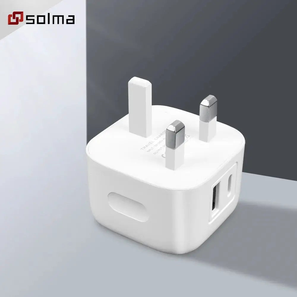 Solma PD USB Charger For Mobile Phones Fast Charge USB C Wall Adapter Portable Phone Charger