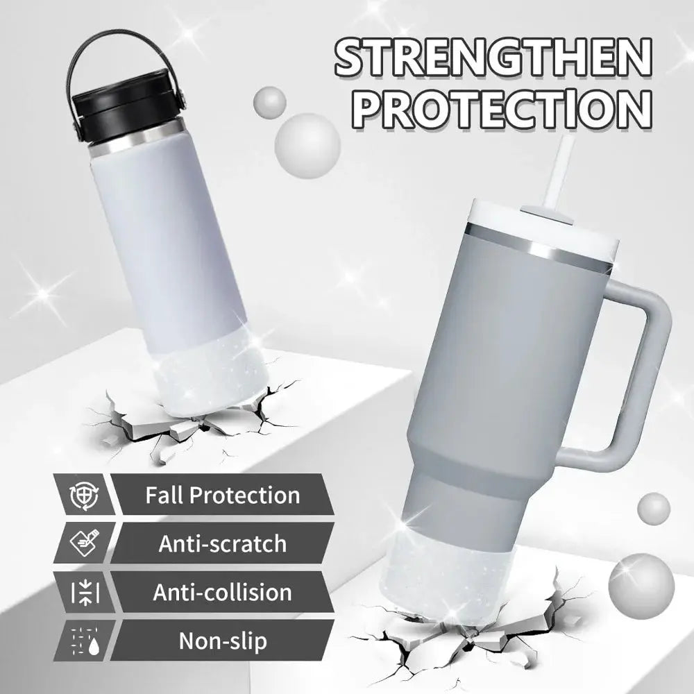 Protective Bling Silicone Boot Sleeve For Tumbler 20 Oz To 40 Oz Drinkware Hydro Flask Compatible