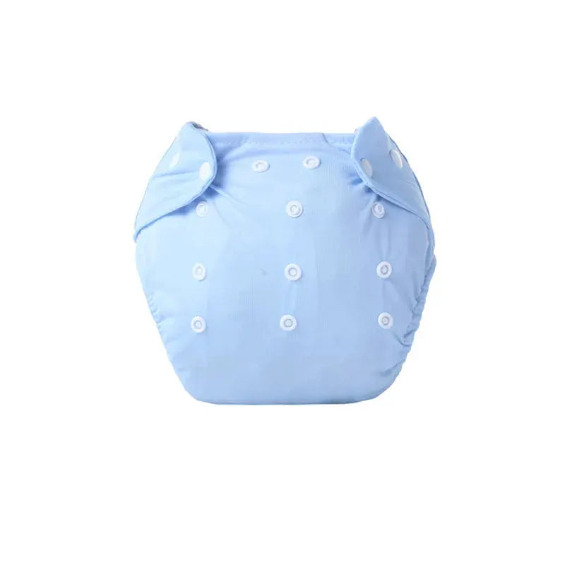 Eco Friendly Washable Reusable Cloth Diapers For Babies Grid Pattern Cotton Adjustable Training Pants 1 To 3 Years