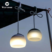 West Biking Camping Tent Hanging Light USB Rechargeable LED Lantern For Outdoor Camping Hiking And Emergency