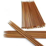 36 Pieces Carbonized Bamboo Crochet Needle Set Single Pointed For Knitting And Crochet With Beads