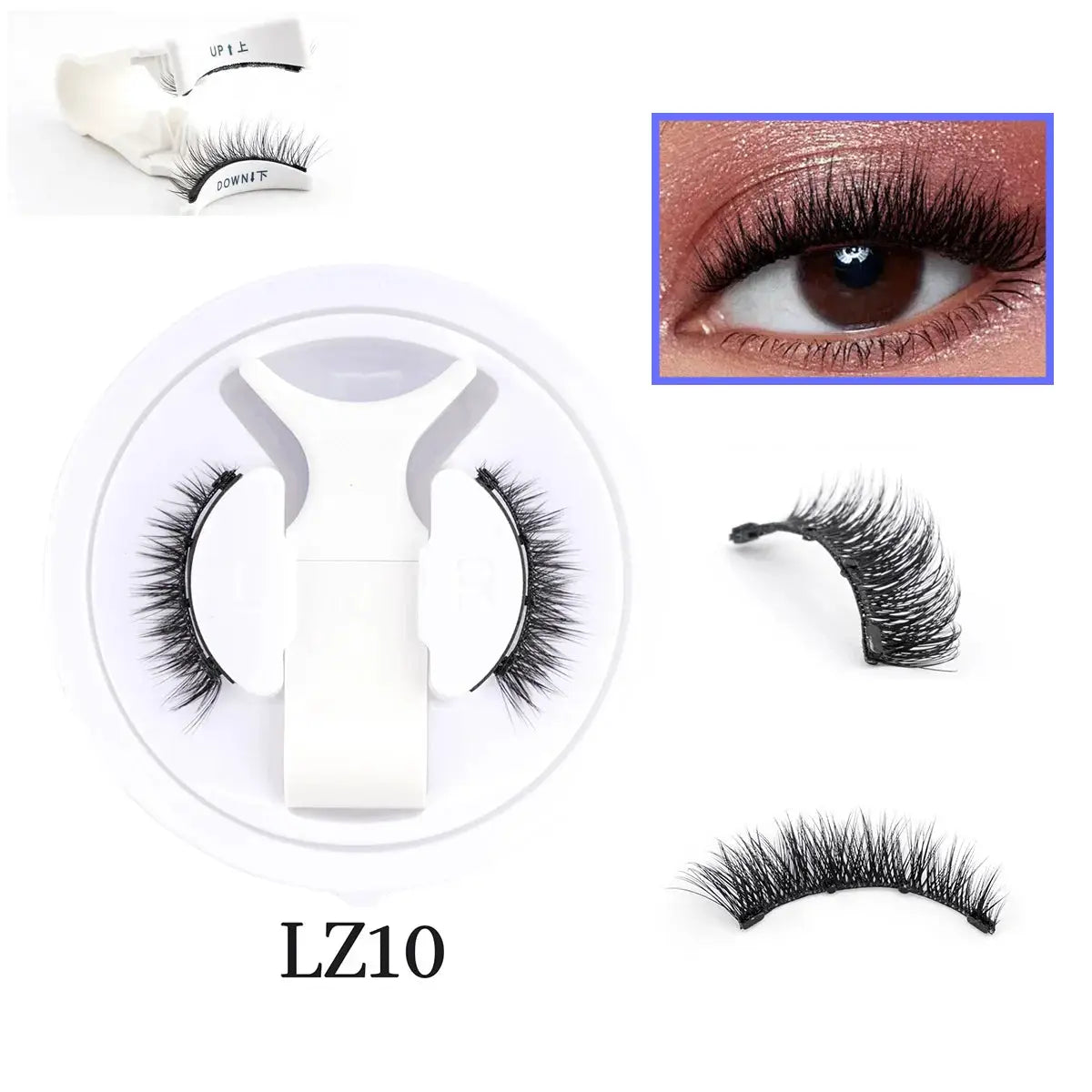YSDO 1 Pair Glue Free Magnetic Eyelashes Natural 3D Mink Reusable Sensitive Eye Friendly Kit 2025