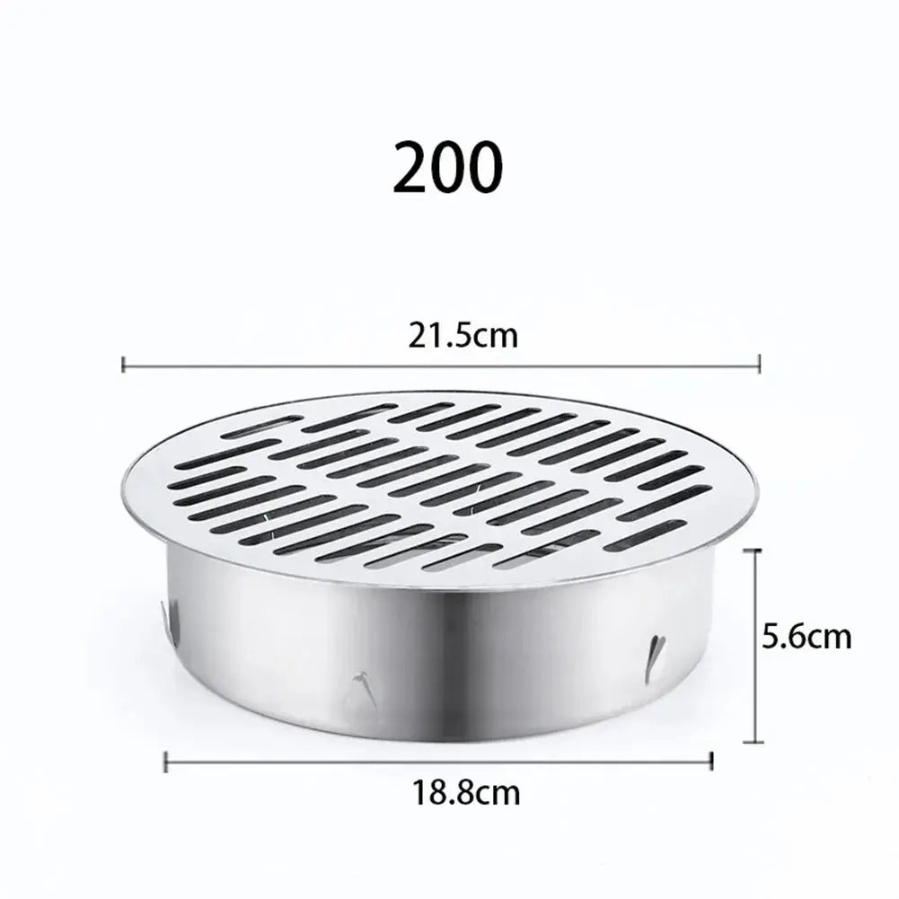 Simples Market stainless steel round floor drain strainer, anti-blocking, 50-200mm bathroom/balcony/roof drainage