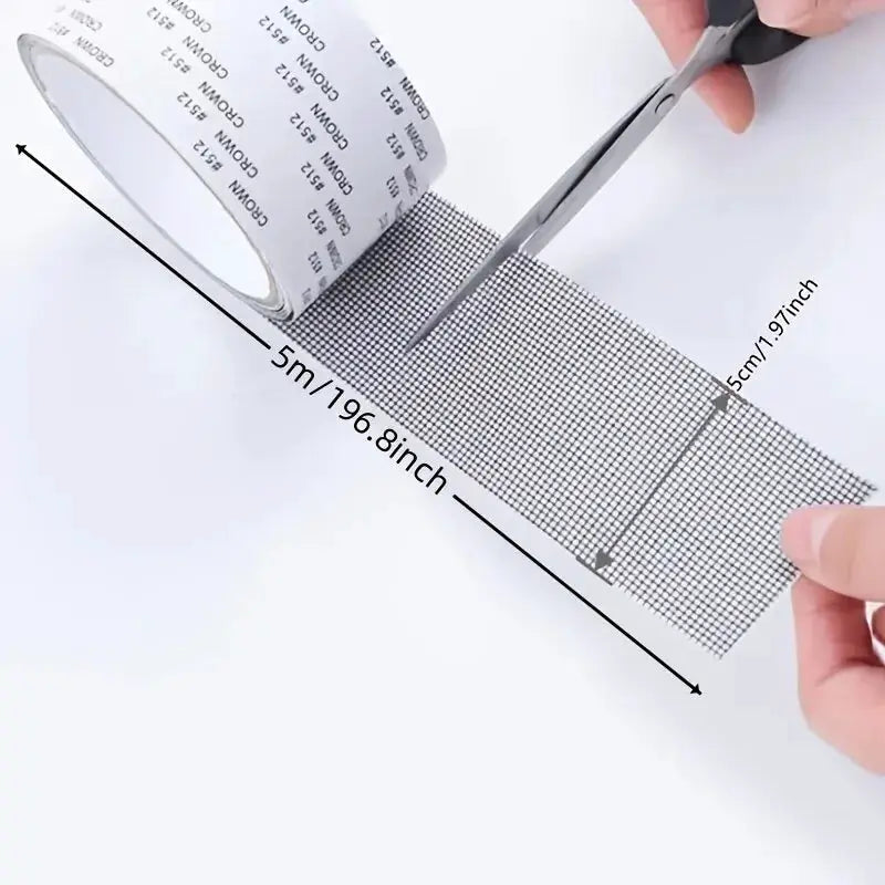 Self Adhesive Window Screen Repair Tape Mesh Patch For Mosquito Insect Proofing And Hole Repair