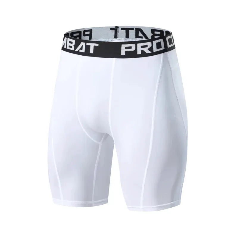 Mens Bodybuilding Compression Tights for Gym Workouts Elastic Skin Tight Leggings for Men