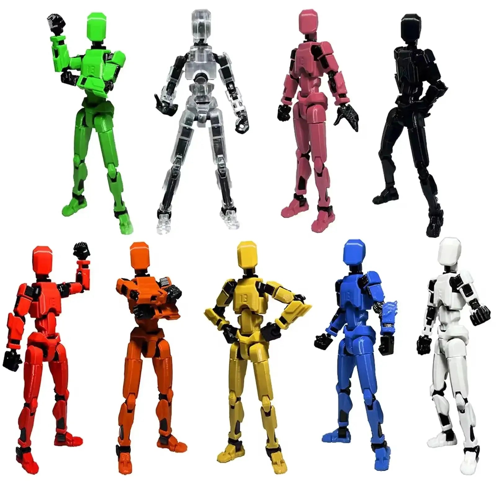 T13 3D Printed Movable Multi Jointed Action Figure Set Lucky 13 Nova 13 Collectible Figures