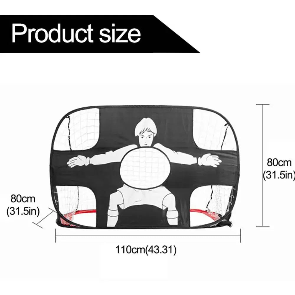 Foldable Nylon Soccer Goal For Kids And Adults Portable Pop Up Net For Backyard Playground Indoor Outdoor Training
