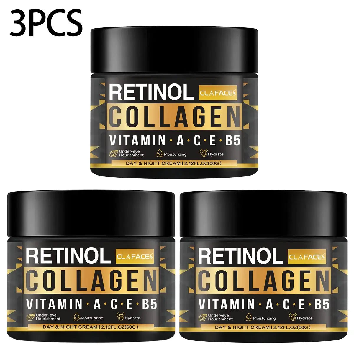 NexDerm Men's Retinol Collagen Vitamin C Face Cream for Brightening Hydration and Anti Aging Wrinkle Reduction
