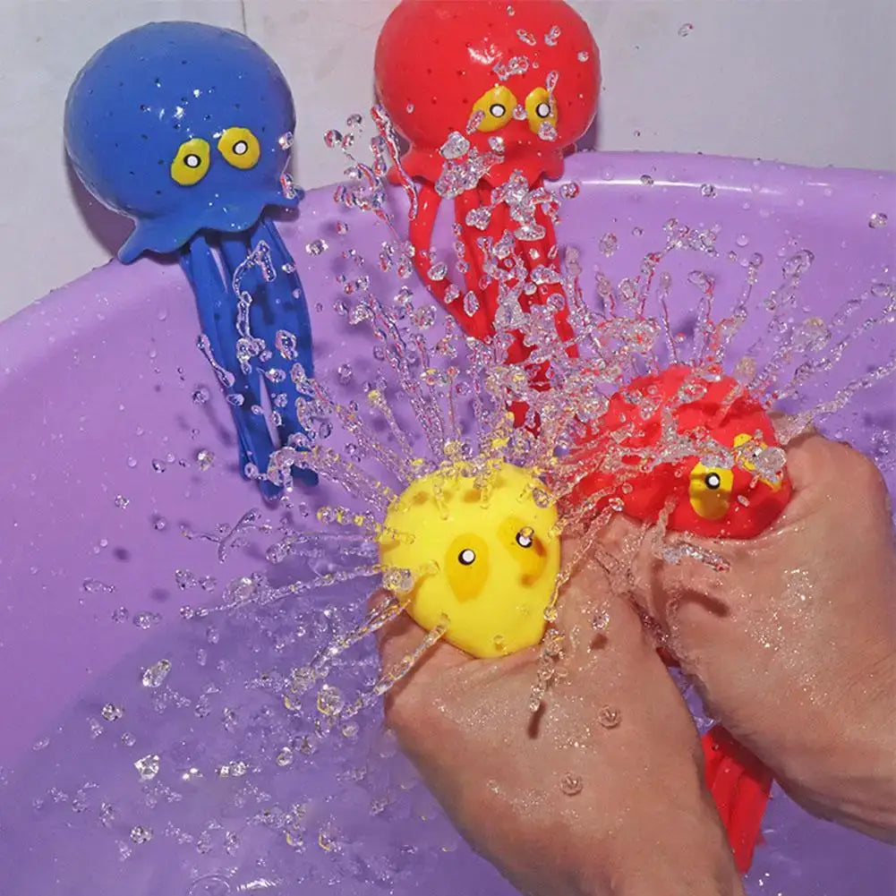 Baby Bath Toys Sponge Water Absorbing Octopus Squeezing Stress Relief Toy For Children Summer Water Play