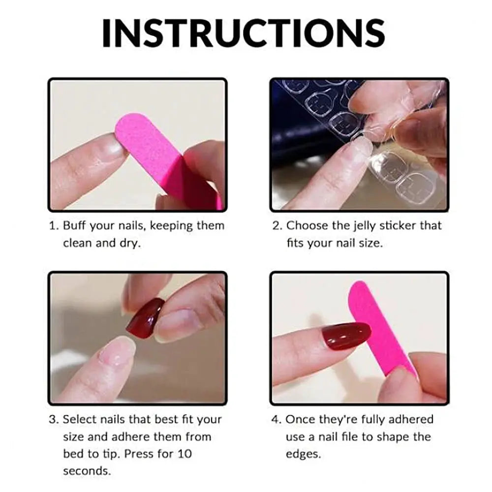 KawaiiKidz Kids Cartoon Press On Nails Acrylic Full Cover Short False Nails Safe Easy To Apply Jelly Glue 120Pcs
