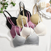 FINETOO women's seamless push-up bra set in assorted colors