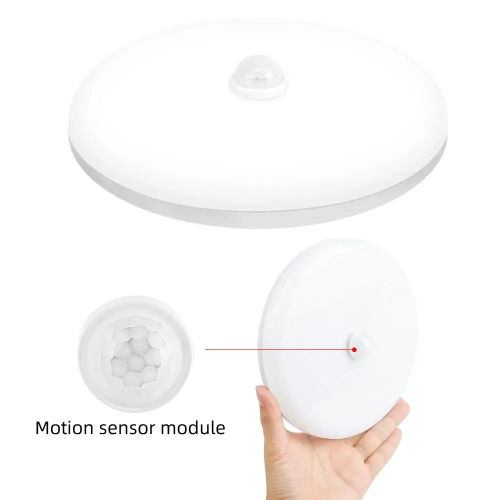 Simples Market white round LED motion-sensor ceiling light with sensor module