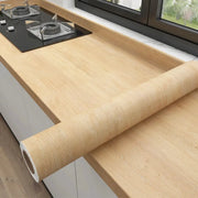 NovaDecor Wood Grain Vinyl Wallpaper Roll Waterproof Self Adhesive For Easy Furniture And Cabinet Updates