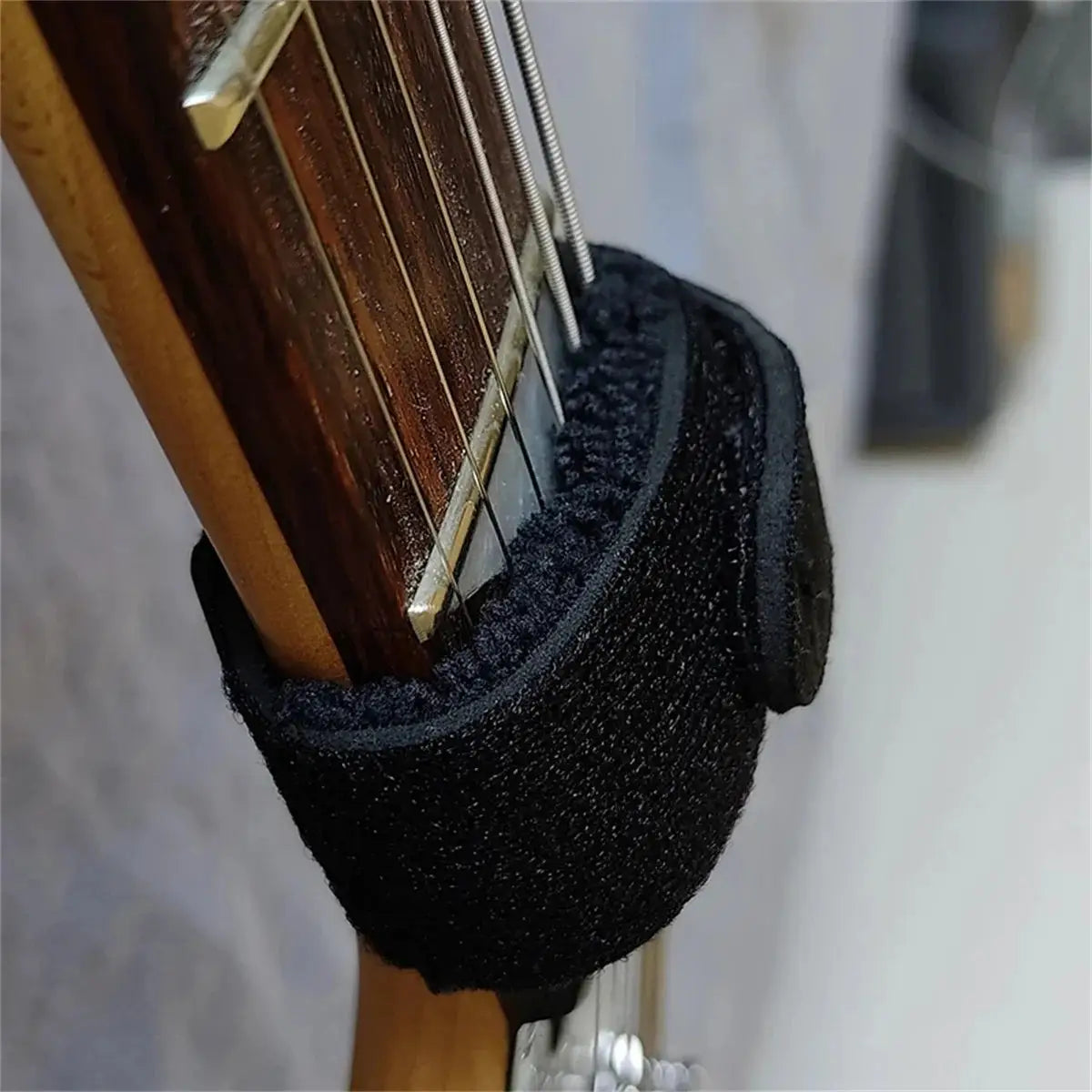 Miwayer Guitar Fret Strings Mute Noise Damper Mute Wraps Black for Guitars Bass and Ukulele
