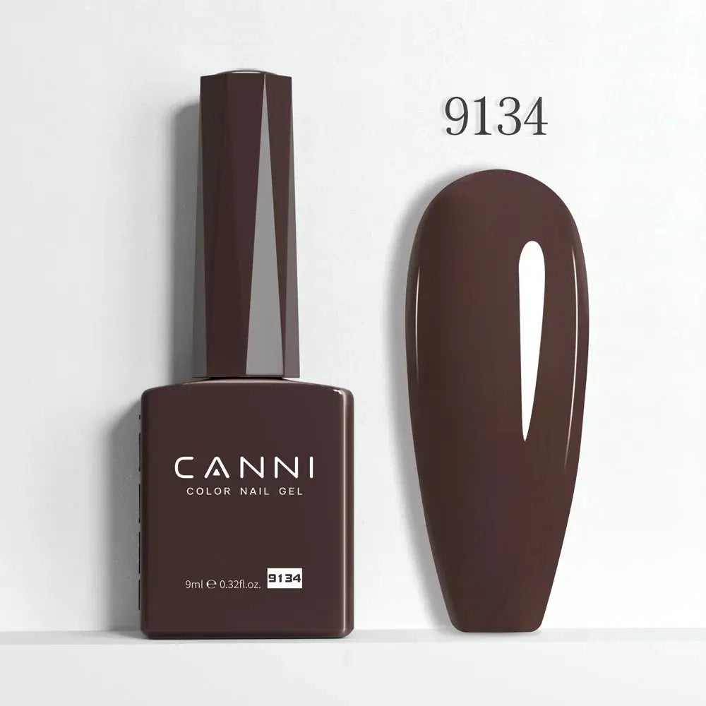 Canni Hema Free Nail Gel Polish Christmas Red Collection Semi Permanent 9ml Long Lasting Shine