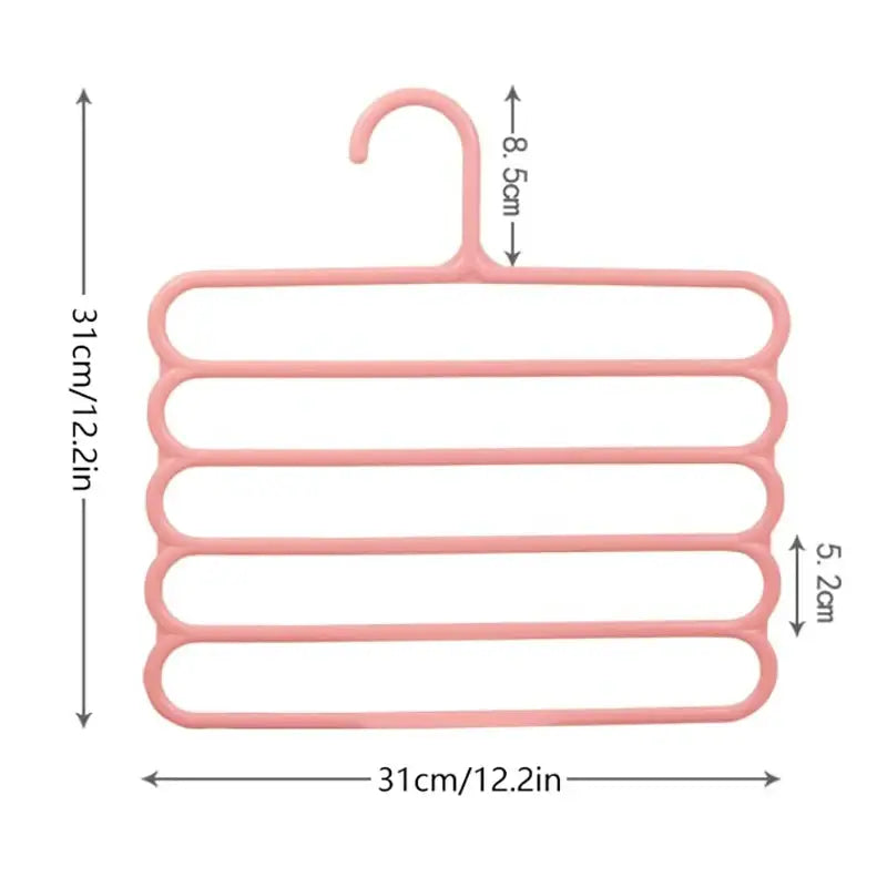 5 Layer Hair Claw Storage Rack Organizer Wall Hanging Headband Holder Large Capacity For Hairpins And Claws For Women