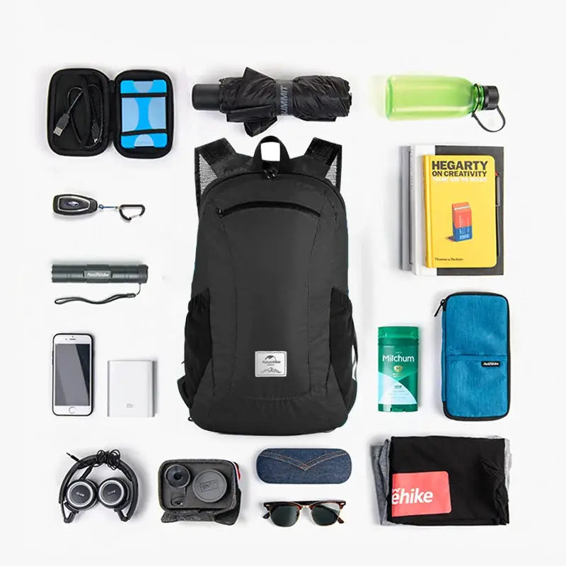 Naturehike 18L Camping Backpack Ultralight Waterproof Nylon Foldable For Outdoor Travel And Hiking