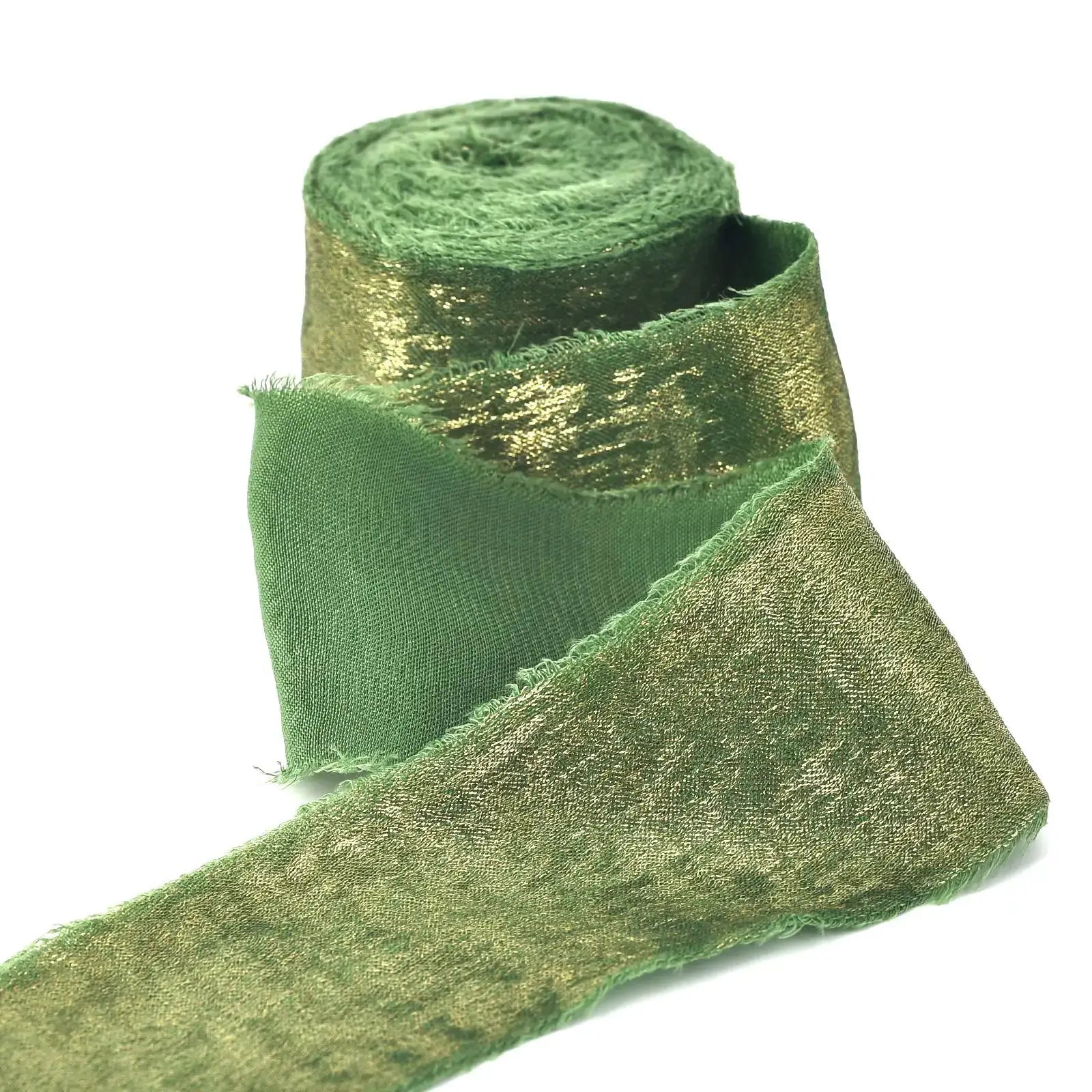 LuxeSilk 5M Silk Ribbon Roll Handmade Ripped Ribbon For Wedding Bouquets Gift Boxes And Decor