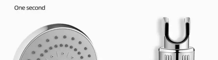 Adjustable shower head set with two silver heads—a round rain head and a handheld head on a bracket
