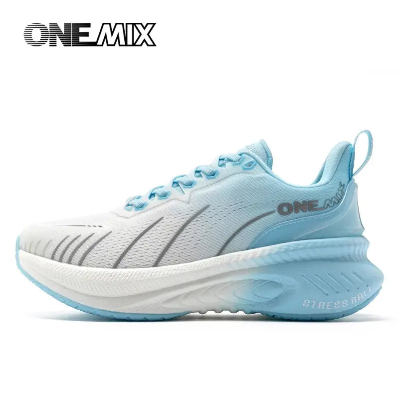 ONEMIX Cushioning Running Shoes For Men And Women Lace Up Heavy Runners Non Slip Outdoor Athletic Sneakers