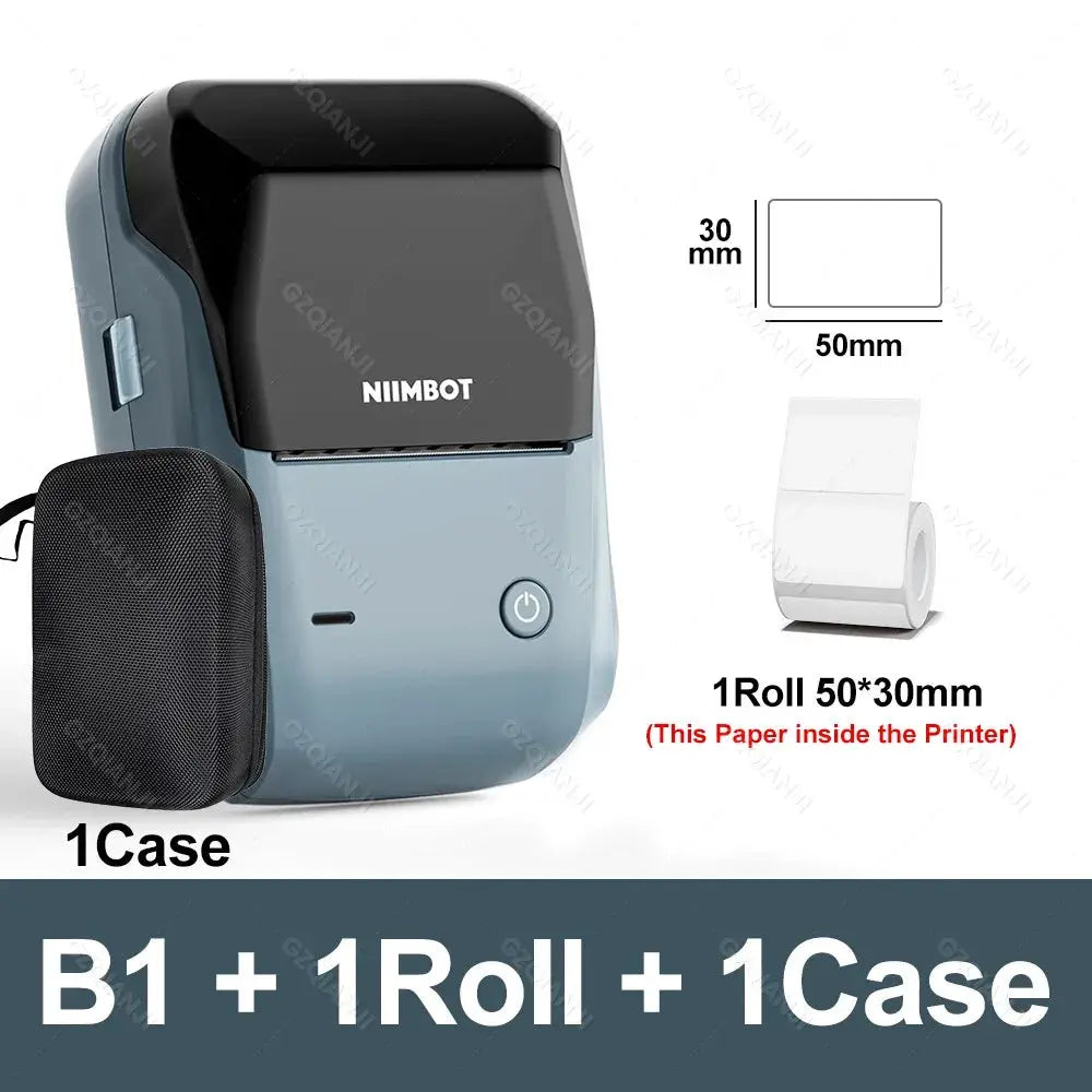 Niimbot B1 Mini Bluetooth Label Printer For Round UV Tags And Labels
