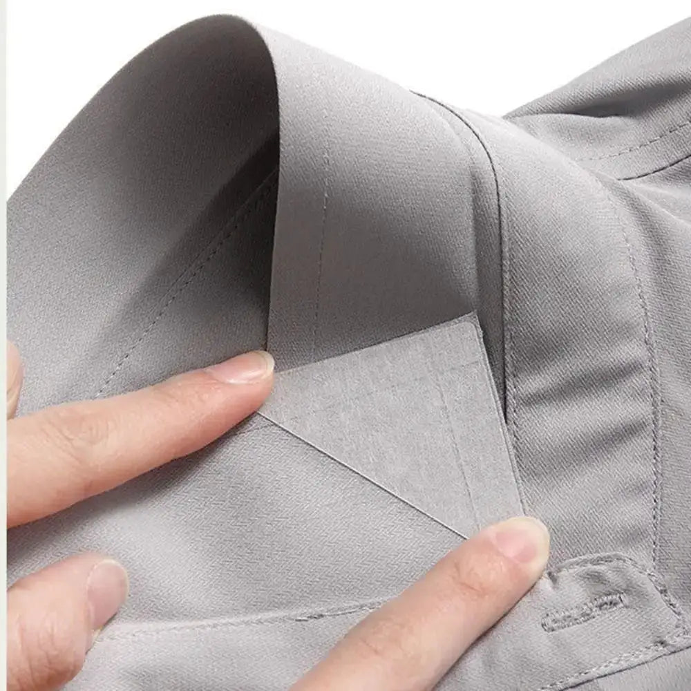 50 Piece Self Adhesive Collar Pads And Styling Tape For Warp Free Neat Shirt Collars Neck Protector