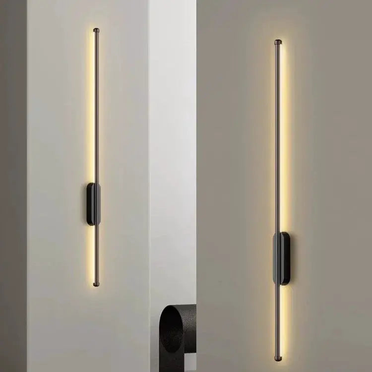 USB rechargeable LED wall lamp, Simples Market, vertical bar design with dimmable tri-color light (2 shown)