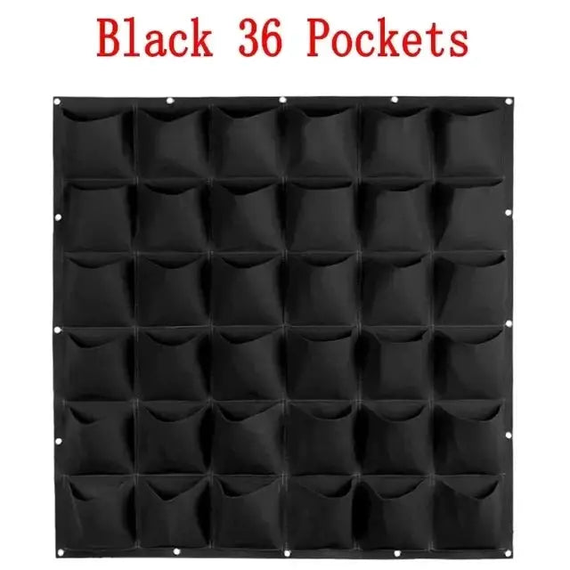 Wall Hanging Pockets Planting Bags Vertical Garden Planter Indoor Outdoor Use Home Decor Grow Bags
