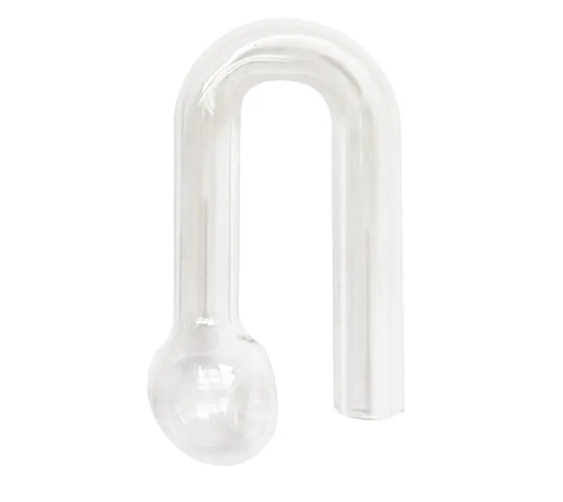 Glass CO2 indicator drop checker for aquarium by Simples Market, clear U-shaped tester