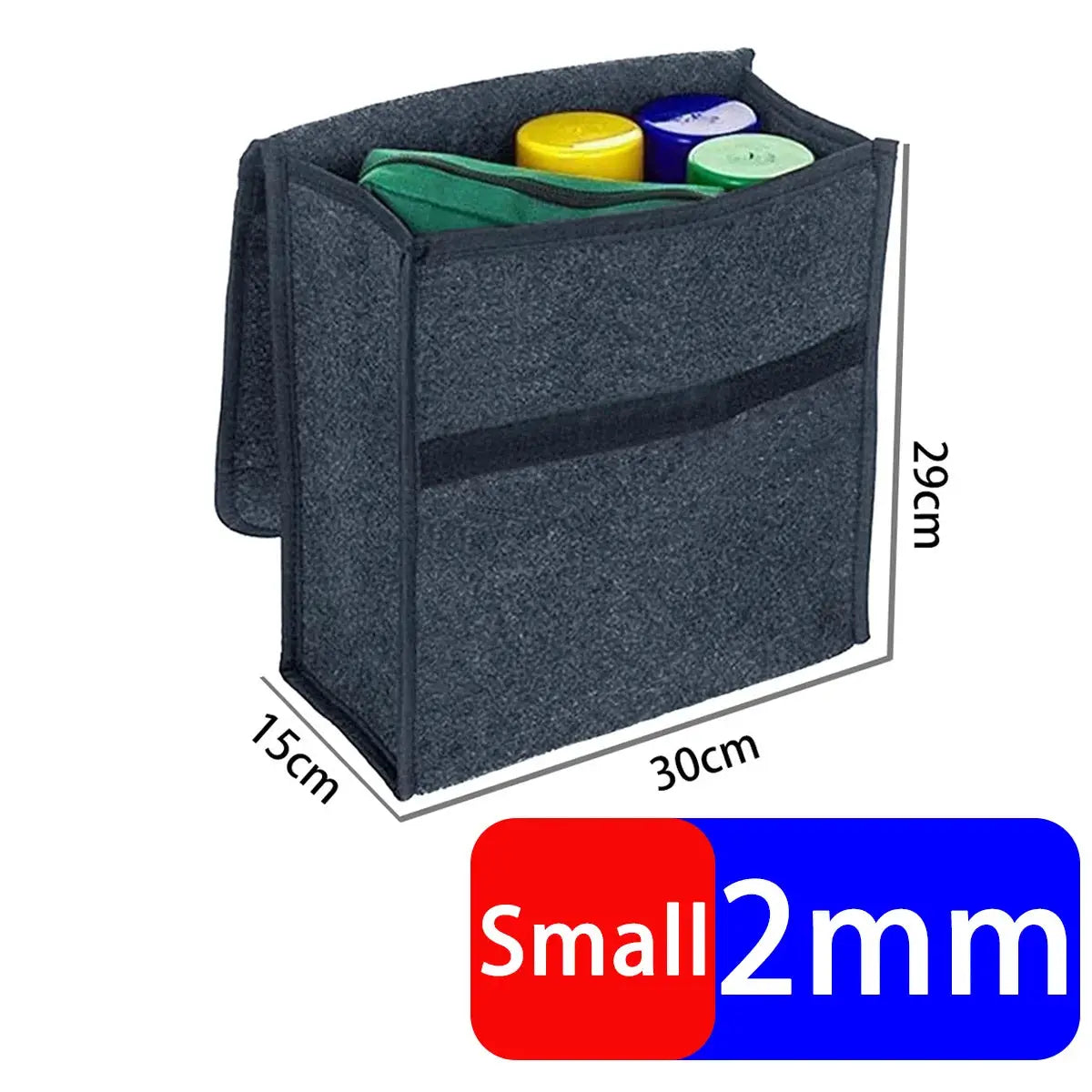 CarViva Car Trunk Organizer Foldable Felt Storage Box Portable Anti Slip Interior Keeps Trunk Neat And Tidy